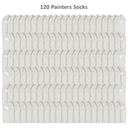 Premium Painter's Head Sock (120 Pack) - Soft Stretch Cotton Hood Mask for Spray Painting, Sanding & Dust Protection - One Size Fits All