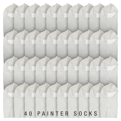 Premium Painter's Head Sock (40 Pack) - Soft Stretch Cotton Hood Mask for Spray Painting, Sanding & Dust Protection - One Size Fits All