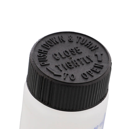 2-Ounce Paint Touch-Up Bottles with Safety Lids (Box of 50), Mixing Ball, and Applicator Brush - 60ml Fluid Capacity for Auto, Car, and Craft Projects