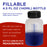4.5-Ounce Paint Touch-Up Bottles with Safety Lids (Box of 12), Mixing Ball, and Applicator Brush - 140ml Fluid Capacity for Auto, Car, and Craft