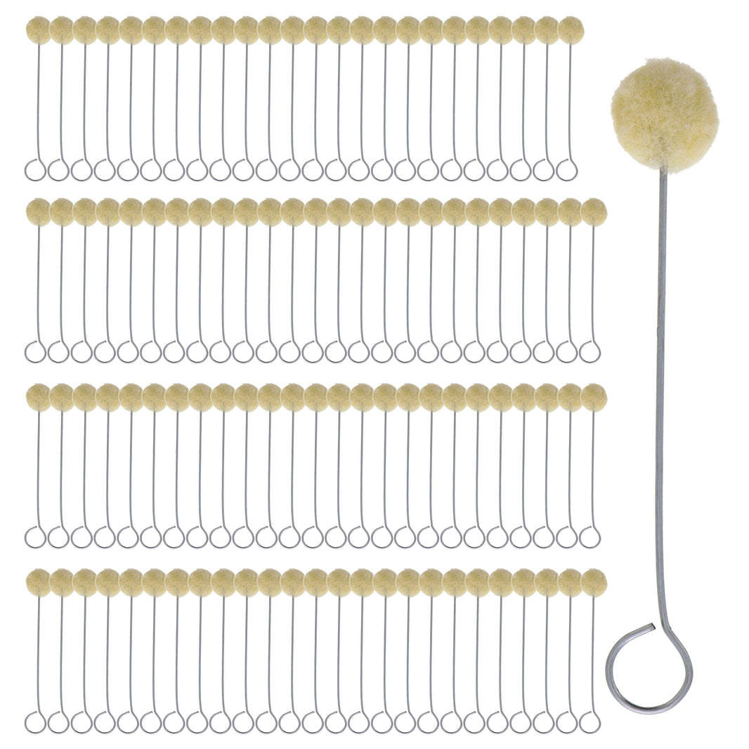 - Wool Daubers Ball Brush (Pack of 100) - Applicator Tool for Leather Dye, Dying, Staining, Crafting, DIY Crafts Projects, Gluing