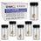 6-Pack Wool Daubers with Clear Plastic Bottles, 4 oz. (120 ml) - Safety Lids, Applicator Ball Brushes for Leather Dye, Dyeing, Painting, Gluing, DIY