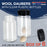 6-Pack Wool Daubers with Clear Plastic Bottles, 4 oz. (120 ml) - Safety Lids, Applicator Ball Brushes for Leather Dye, Dyeing, Painting, Gluing, DIY