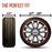 Set of 4 Oxford Waterproof Canvas Wheel Tire Covers, Fits from 27" up to 29" Diameter Tire Sizes