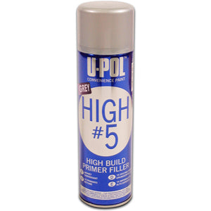 High#5 Super High Build Primer, Low VOC, Gray, Aerosol