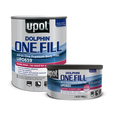 Dolphin ONE-FILL All-IN-One Premium Body Filler - Quart