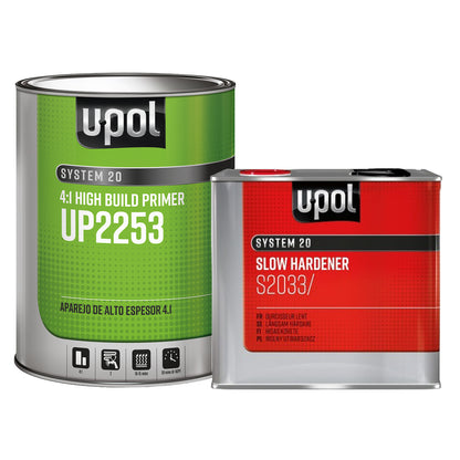 2K High Build Primer Kit, Slow Dry 4:1, Gray, S2025, 1 Gallon