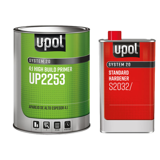 2K High Build Primer Kit, Standard Dry 4:1, Gray, S2025, 1 Gallon