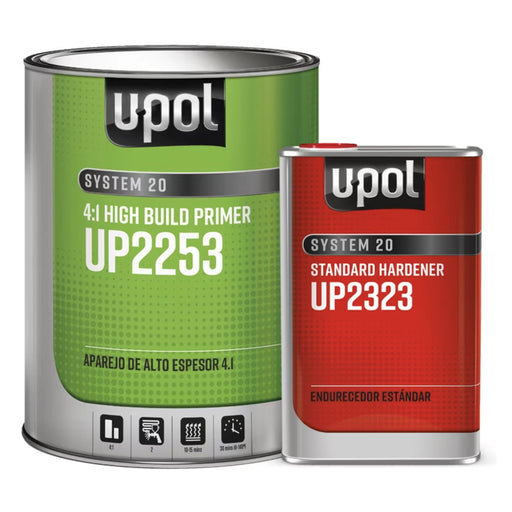 2K High Build Primer Kit, Standard Dry 4:1, Gray, S2025, 1 Gallon