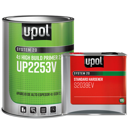 2K 2.1 VOC Compliant High Build Primer Kit, Standard Dry 4:1, Gray, S2025V, 1 Gallon