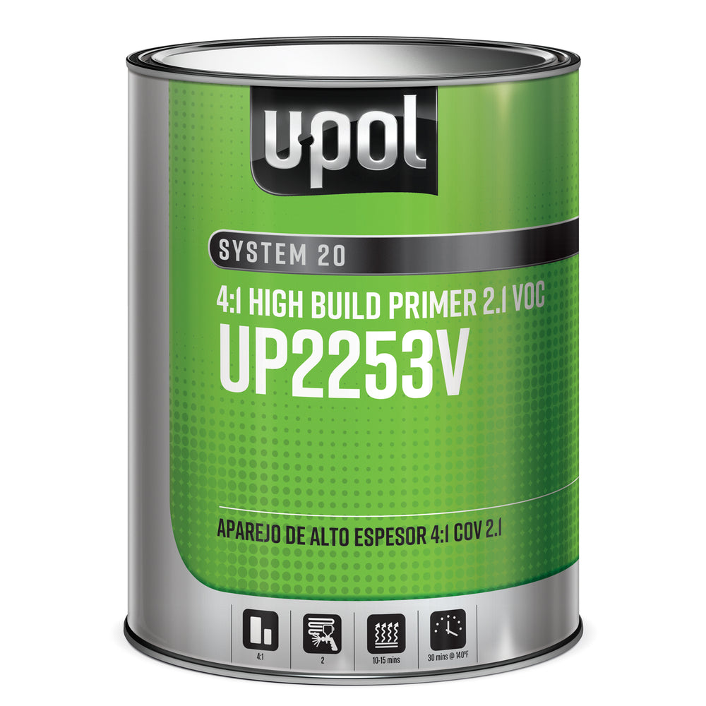 2K 2.1 VOC Compliant High Build Primer 4:1, Gray, S2025V, 1 Gallon