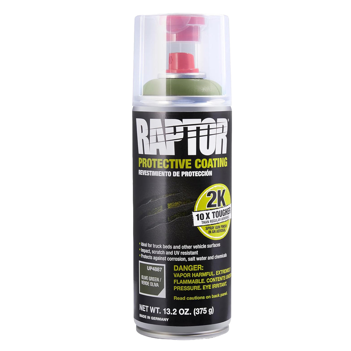 Raptor 2K Olive Green Bedliner, 13.2 Oz. Aerosol — TCP Global