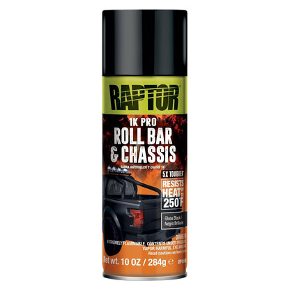 1K Roll Bar & Chassis, Automotive Spray Paint, Professional Grade, Durable Finish, Easy-To-Use, Gloss Black