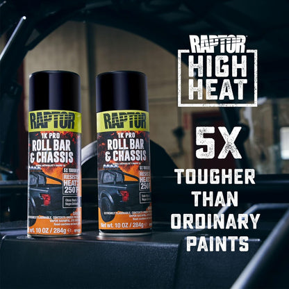 1K Roll Bar & Chassis, Automotive Spray Paint, Professional Grade, Durable Finish, Easy-To-Use, Satin Black