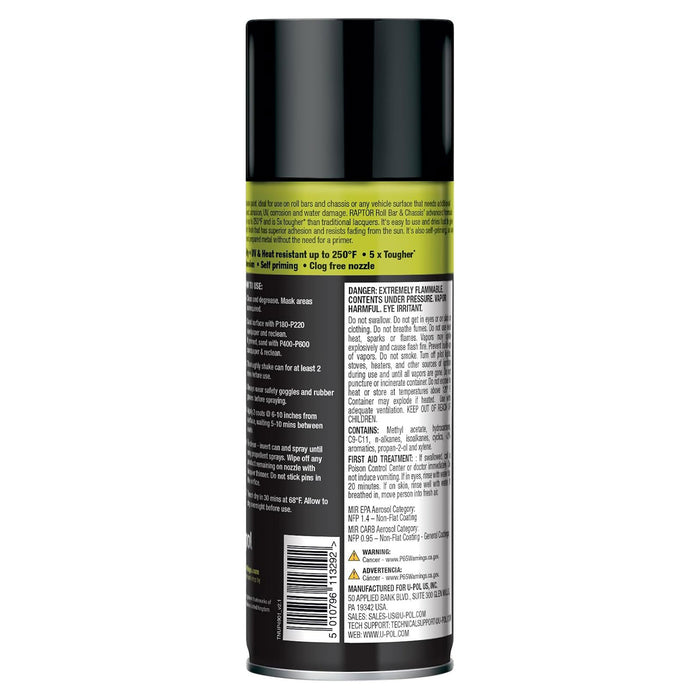 1K Roll Bar & Chassis, Automotive Spray Paint, Professional Grade, Durable Finish, Easy-To-Use, Satin Black