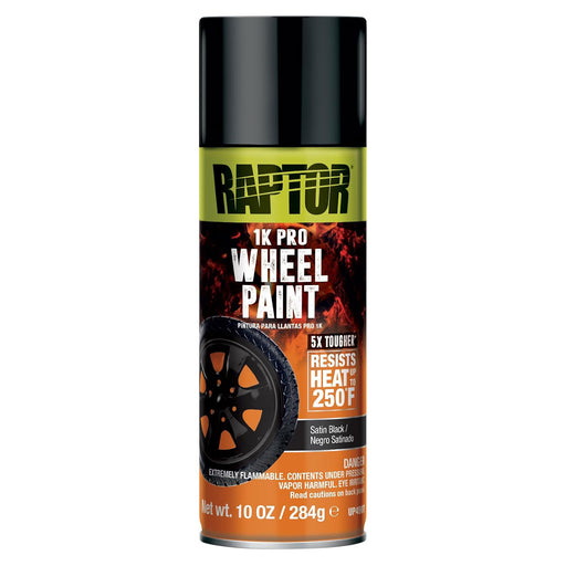 1K Wheel Paint, Wheel Rim Touch Up Spray Paint, Professional Grade, Easy-To-Use, Satin Black
