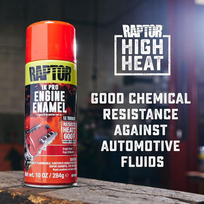 Engine Enamel Primer Spray, For High Heat, Ideal For Engines, Gray