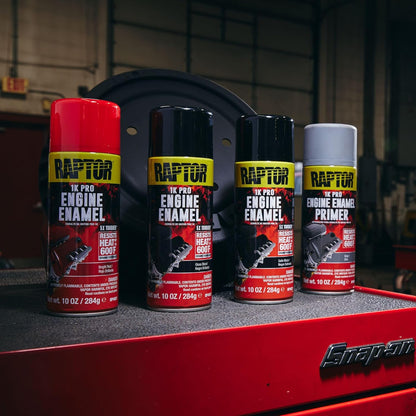 Engine Enamel Primer Spray, For High Heat, Ideal For Engines, Gray