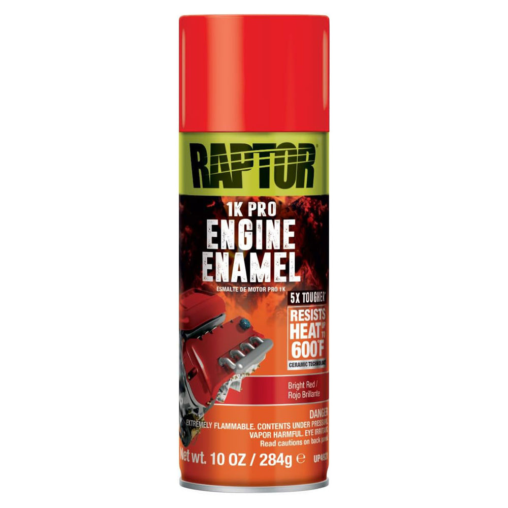 Engine Enamel Primer Spray, Professional Grade, Superior Adhesion For High Heat, Bright Red