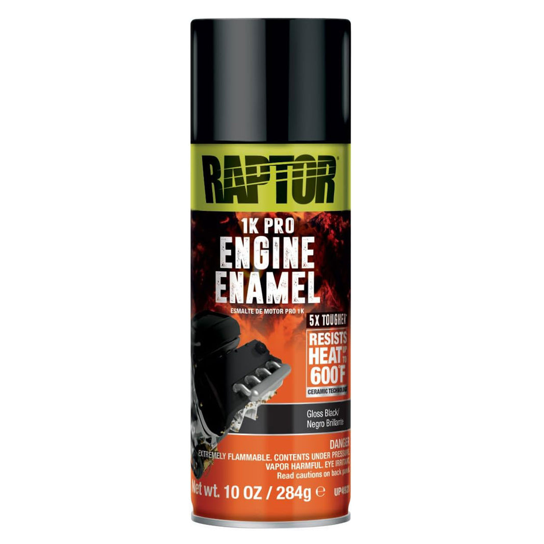 Engine Enamel Primer Spray, Professional Grade, Superior Adhesion For High Heat, Gloss Black