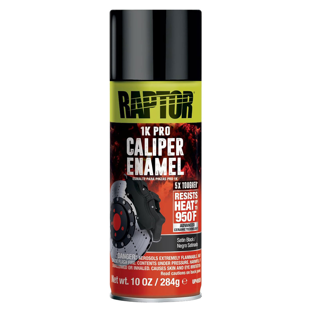 Caliper Enamel, Automotive Spray Paint, Heat Resistant, Protect Brake Calipers, Easy-To-Use, Satin Black