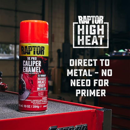 Caliper Enamel Spray, Professional Grade, Extra Tough, High Gloss Finish, Real Red
