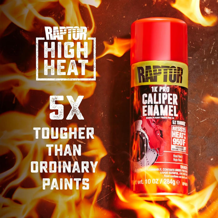 Caliper Enamel Spray, Professional Grade, Extra Tough, High Gloss Finish, Real Red