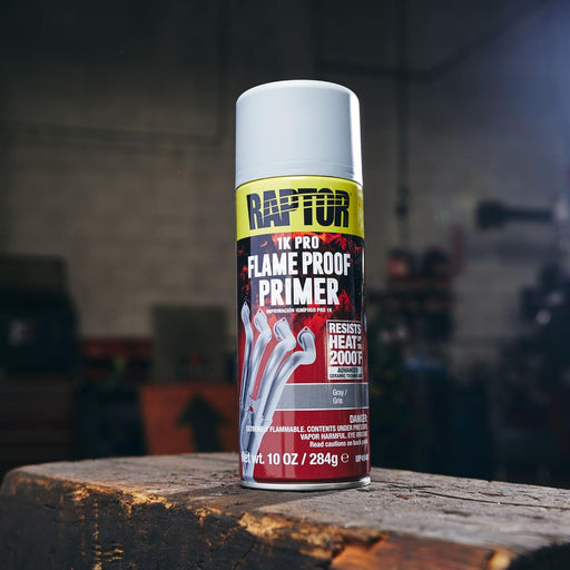 Flameproof Primer Spray, Professional Grade, Extra Tough Automotive Protective Primer Spray For High Heat, Gray