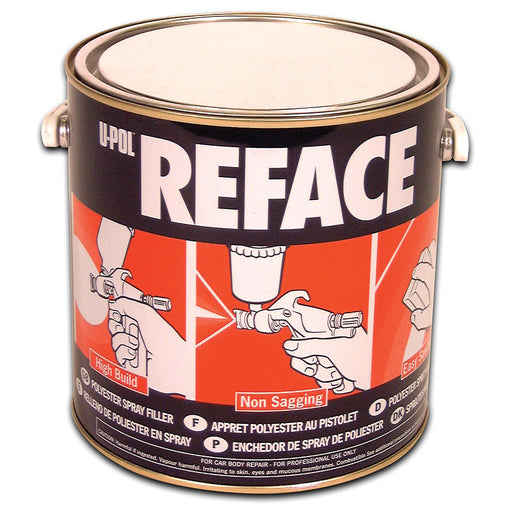 Reface Polyester Spray Filler, White, 1 Liter