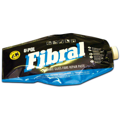 Fibral Sandable Glass Fiber Repair Paste, Yellow, 1 Liter Filler Bag