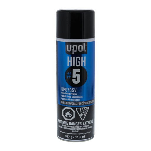 High#5 Super High Build Primer, Low VOC, Dark Gray, Aerosol