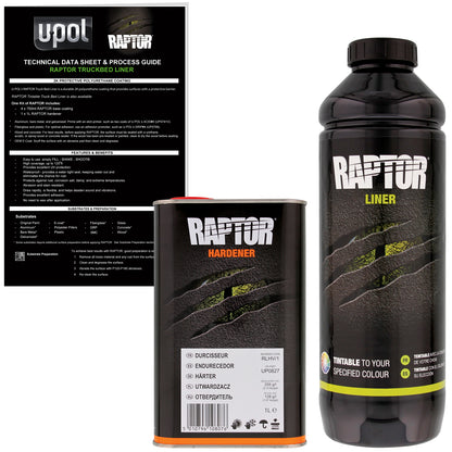 Tintable - U-POL Urethane Spray-On Truck Bed Liner & Texture Coating, 1 Liter