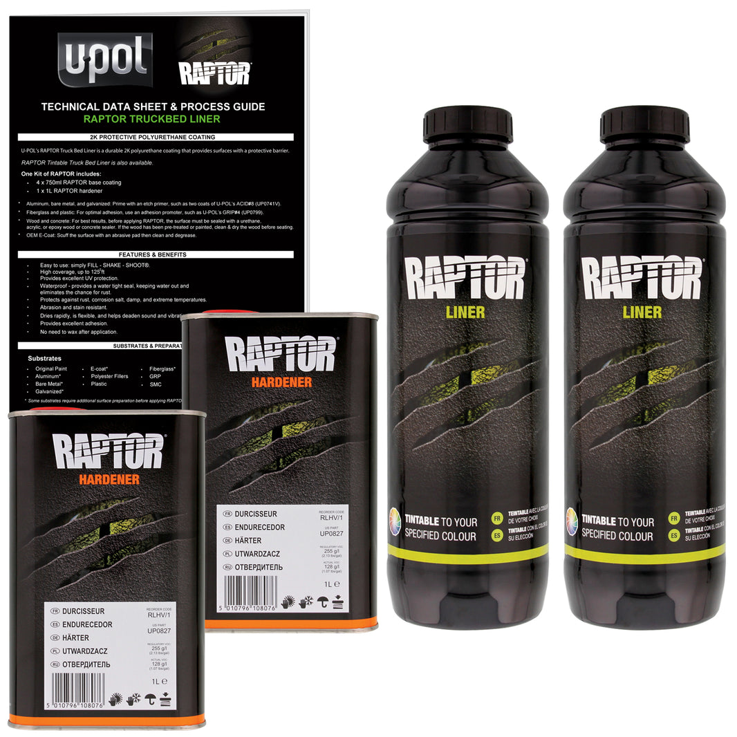 Tintable - U-POL Urethane Spray-On Truck Bed Liner & Texture Coating, 2 Quarts