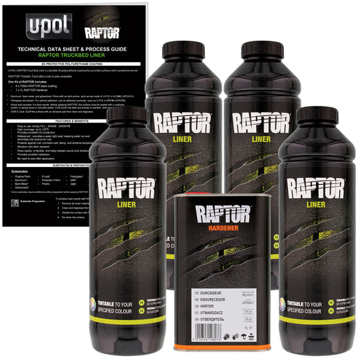 Tintable - U-POL Urethane Spray-On Truck Bed Liner & Texture Coating, 4 Quarts