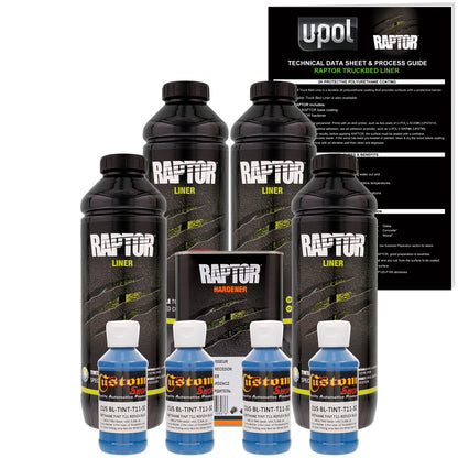 Reflex Blue - U-POL Urethane Spray-On Truck Bed Liner & Texture Coating, 4 Quarts