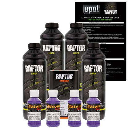Bright Purple - U-POL Urethane Spray-On Truck Bed Liner & Texture Coating, 4 Quarts