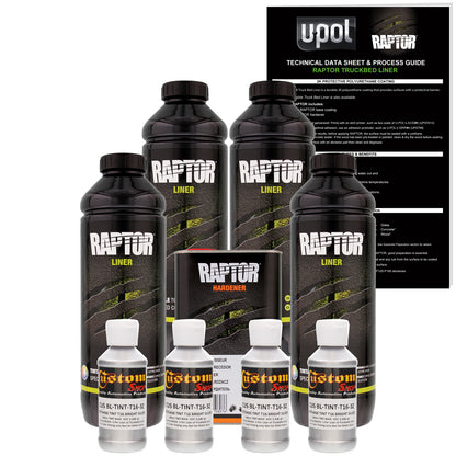 Bright Silver - U-POL Urethane Spray-On Truck Bed Liner & Texture Coating, 4 Quarts