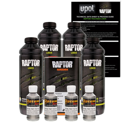 Pewter Metallic - U-POL Urethane Spray-On Truck Bed Liner & Texture Coating, 4 Quarts