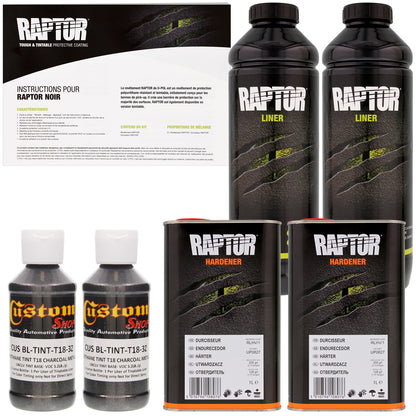 Charcoal Metallic - U-POL Urethane Spray-On Truck Bed Liner & Texture Coating, 2 Quarts