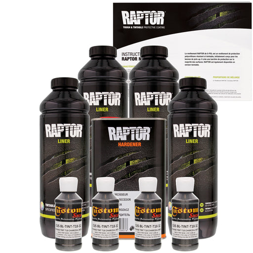 Charcoal Metallic - U-POL Urethane Spray-On Truck Bed Liner & Texture Coating, 4 Quarts