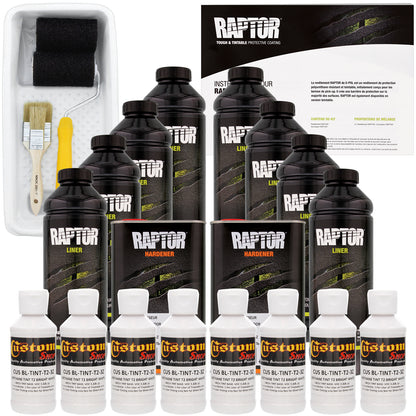 Bright White - U-POL Urethane Roll-On Truck Bed Liner Kit with included Roller, Tray & Brush, 8 Quarts