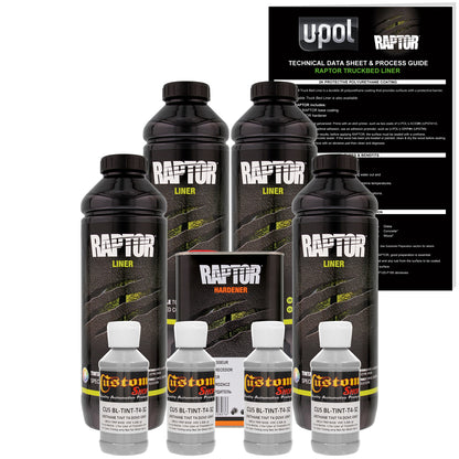 Dove Gray - U-POL Urethane Spray-On Truck Bed Liner & Texture Coating, 4 Quarts