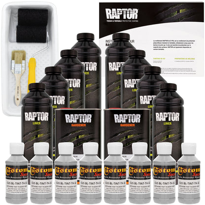 Dove Gray - U-POL Urethane Roll-On Truck Bed Liner Kit with included Roller, Tray & Brush, 8 Quarts