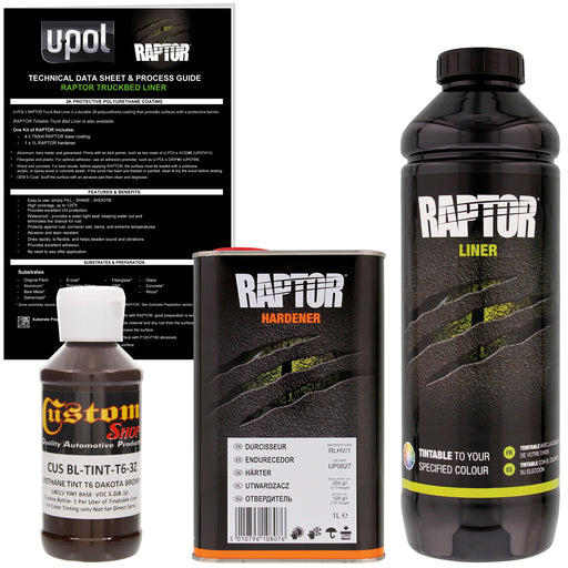Dakota Brown - U-POL Urethane Spray-On Truck Bed Liner & Texture Coating, 1 Liter