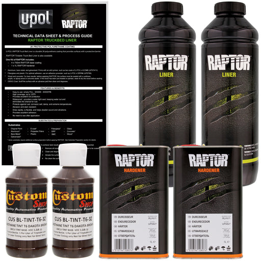 Dakota Brown - U-POL Urethane Spray-On Truck Bed Liner & Texture Coating, 2 Liters