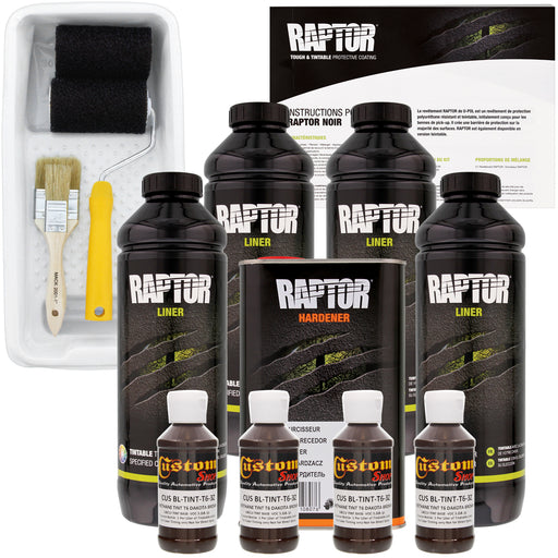 Dakota Brown - U-POL Urethane Roll-On Truck Bed Liner Kit with included Roller, Tray & Brush, 4 Quarts