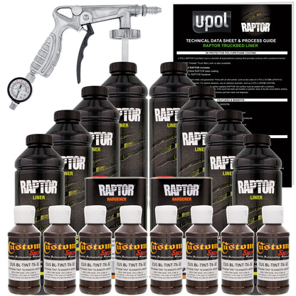 Dakota Brown - U-POL Urethane Spray-On Truck Bed Liner Kit with included Spray Gun, 8 Quarts