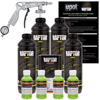 Lime Green - U-POL Urethane Spray-On Truck Bed Liner Kit with included Spray Gun, 4 Quarts
