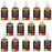 12 Color Acrylic Transparent Colors Airbrush Paint Set with Reducer & Cleaner, 1 oz. Bottles