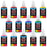 12 Color Primary Opaque Colors Acrylic Airbrush Paint Set with Reducer & Cleaner, 1 oz. Bottles